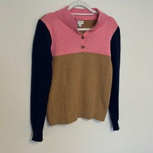 JCrew color block sweater - size XS